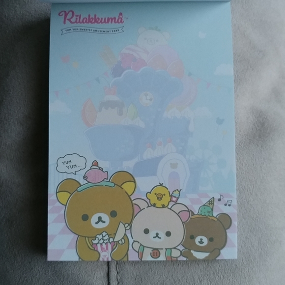 San-X Rilakkuma amusement park medium memo pad - Teal - Picture 4 of 10